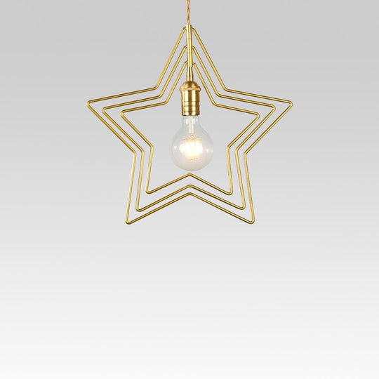 PendantLightia-Single Star Geometric Pendant Light-Pendants-Default Title-