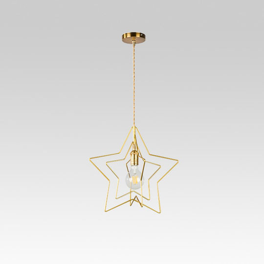 PendantLightia-Single Star Geometric Pendant Light-Pendants-Default Title-