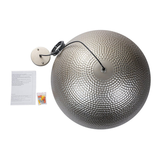 Pendantlightie-1-Light Hammered Metal Dome Pendant Light-Pendants--