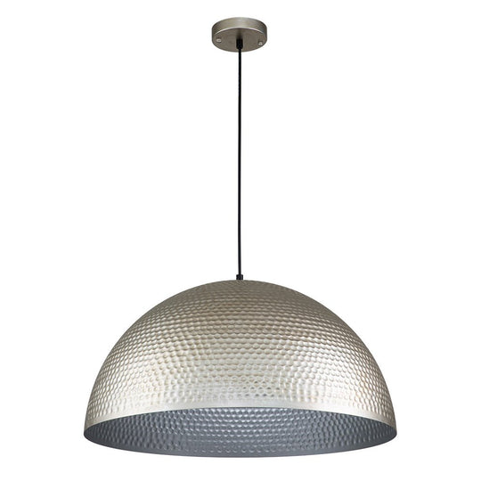 Pendantlightie-1-Light Hammered Metal Dome Pendant Light-Pendants--