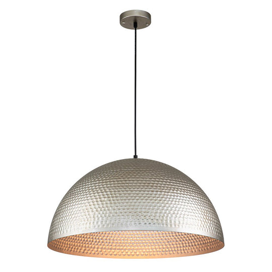 Pendantlightie-1-Light Hammered Metal Dome Pendant Light-Pendants--
