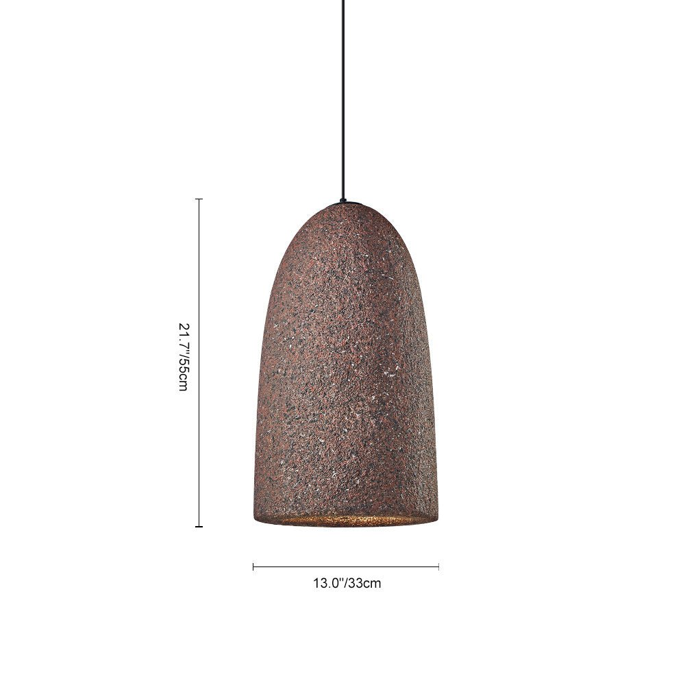 Pendantlightie-1-Light Handmade Bell Shape Pendant Light-Pendants-Red-