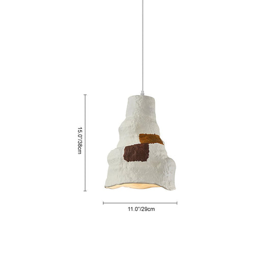 Pendantlightie-1-Light Irregular Design Wabi Sabi Pendant-Pendants-Bell-Black Painting