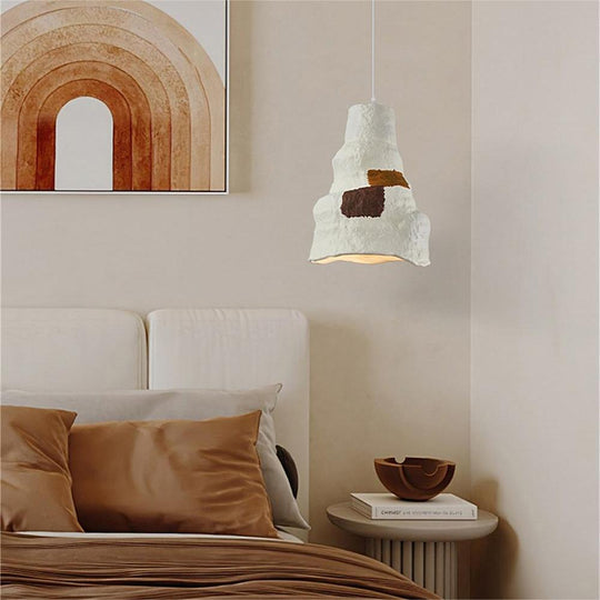 Pendantlightie-1-Light Irregular Design Wabi Sabi Pendant-Pendants-Irregular-Black Painting