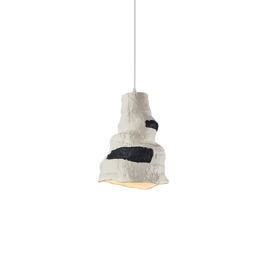 Pendantlightie-1-Light Irregular Design Wabi Sabi Pendant-Pendants-Irregular-Black Painting
