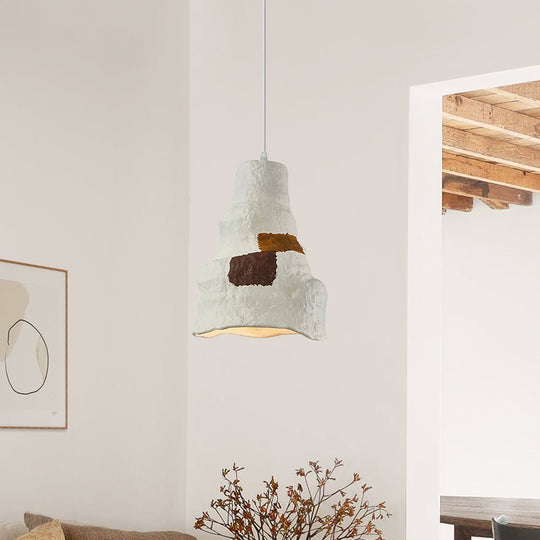Pendantlightie-1-Light Irregular Design Wabi Sabi Pendant-Pendants-Irregular-Brown Painting