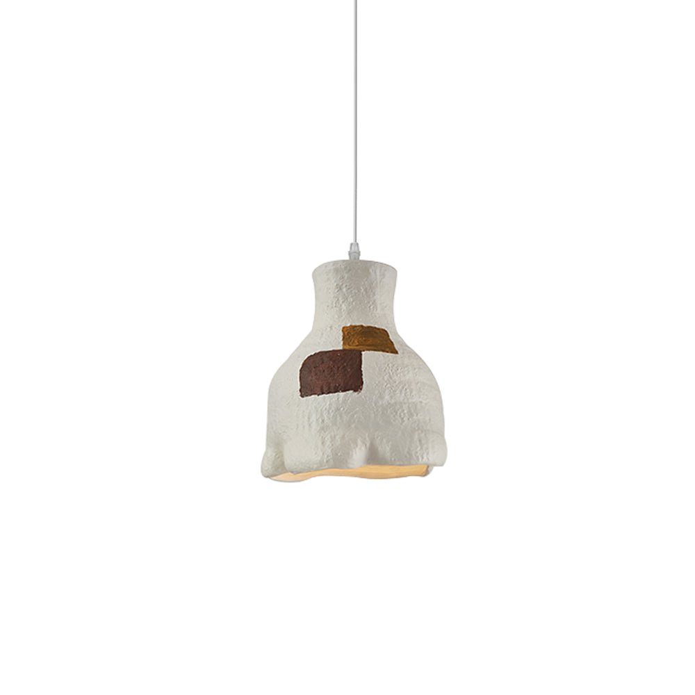Pendantlightie-1-Light Irregular Design Wabi Sabi Pendant-Pendants-Irregular-Brown Painting
