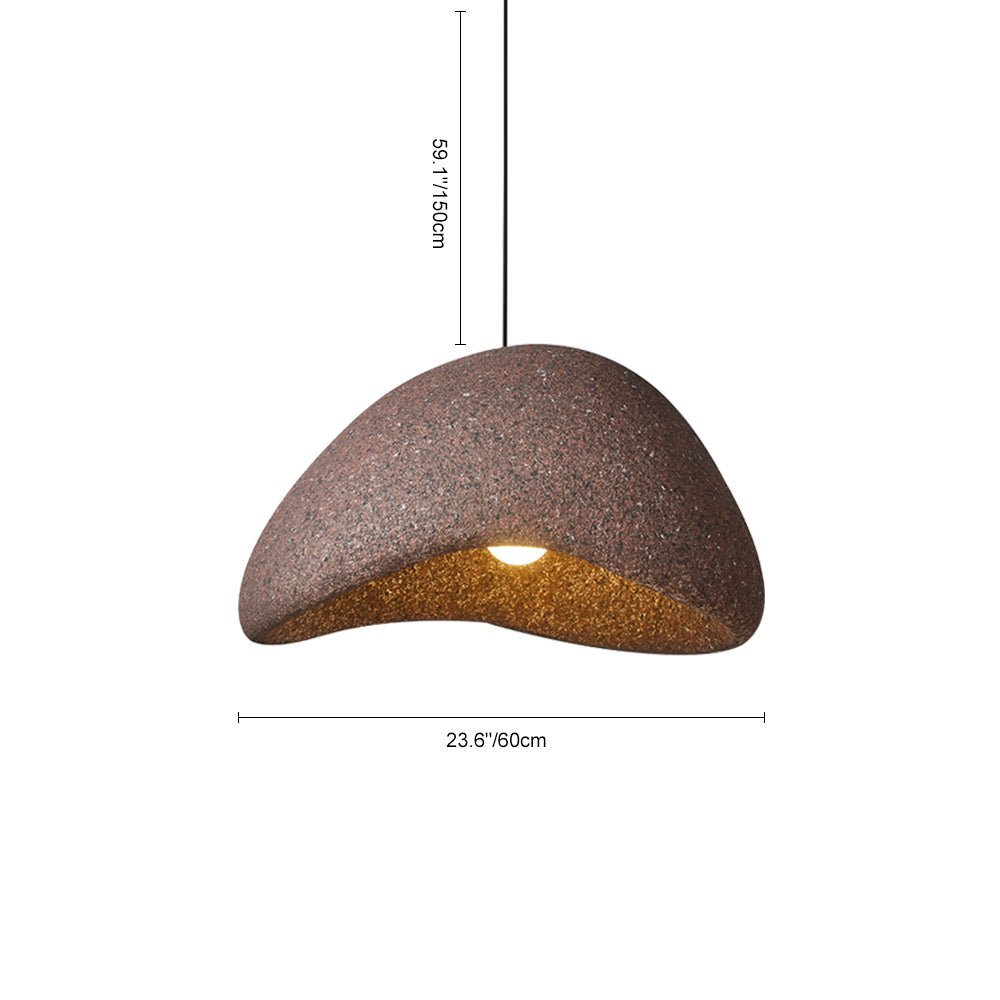 Pendantlightie-1-Light Wabi Sabi Handmade Pendant Light-Pendants-Small-Spots Light Red