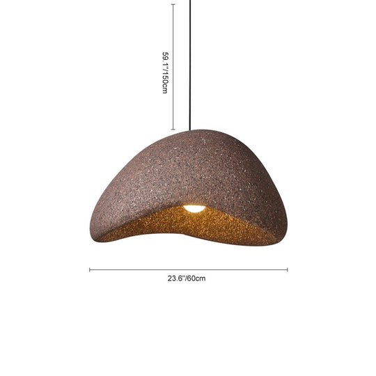 Pendantlightie-1-Light Wabi Sabi Handmade Pendant Light-Pendants-Small-Spots Light Red