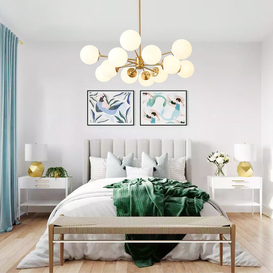 Pendantlightie-12-Light Mid-Century Bubble Sputnik Chandelier-Chandeliers--