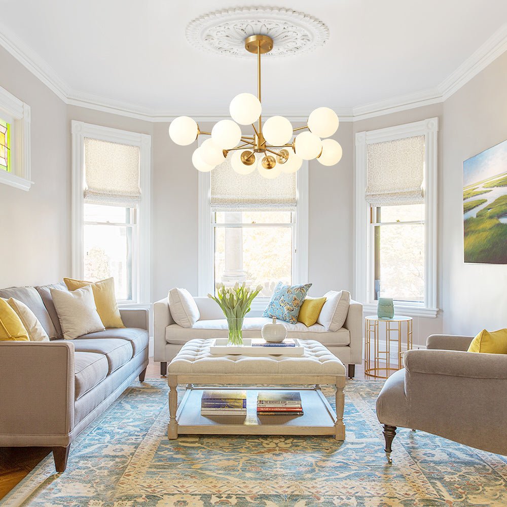 Pendantlightie-12-Light Mid-Century Bubble Sputnik Chandelier-Chandeliers--