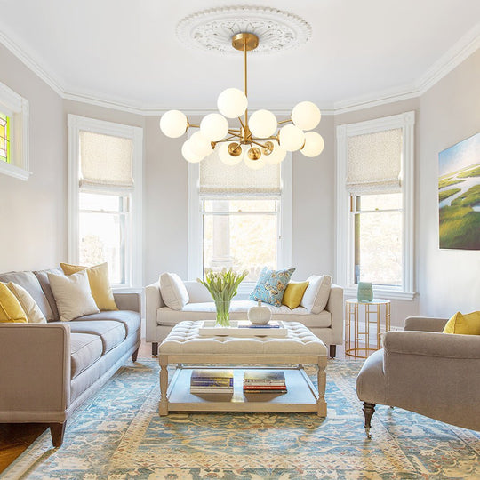 Pendantlightie-12-Light Mid-Century Bubble Sputnik Chandelier-Chandeliers--