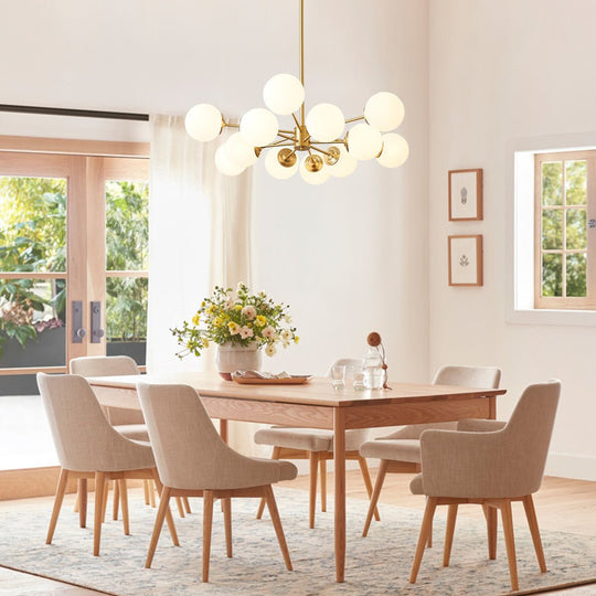 Pendantlightie-12-Light Mid-Century Bubble Sputnik Chandelier-Chandeliers--