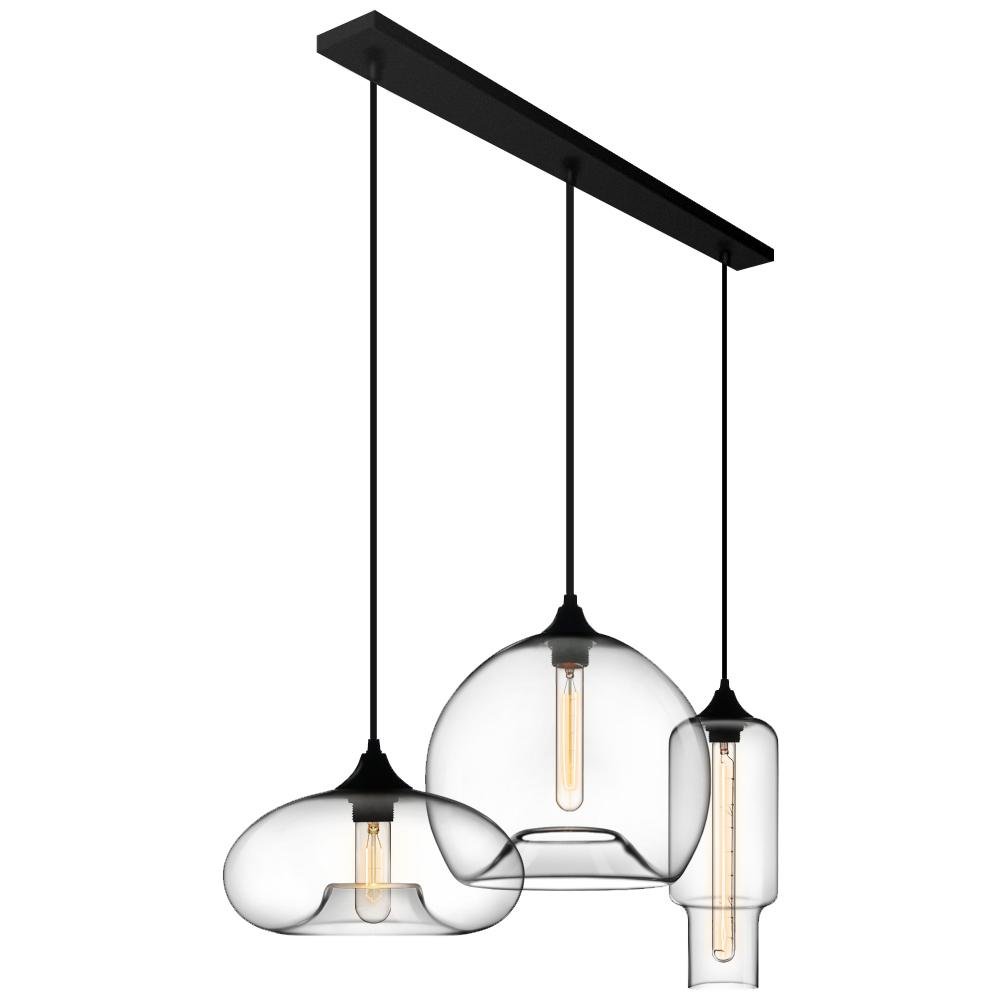Pendantlightie-3-Light Glass Cluster Pendant Light-Pendants--