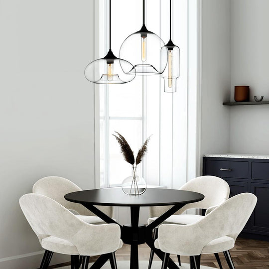Pendantlightie-3-Light Glass Cluster Pendant Light-Pendants--