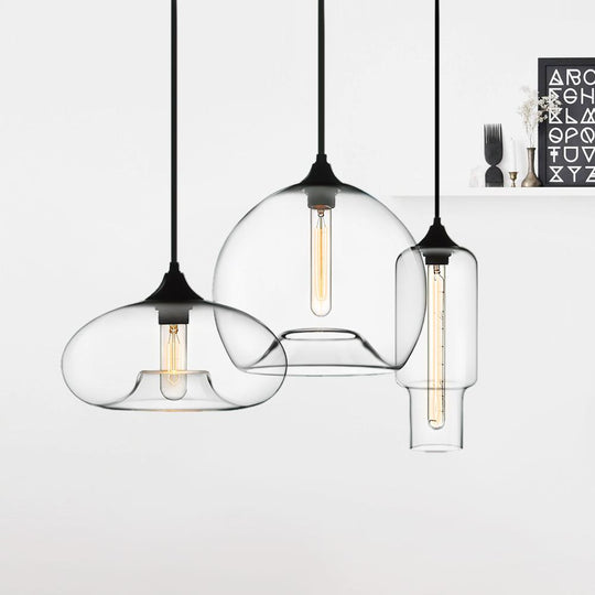 Pendantlightie-3-Light Glass Cluster Pendant Light-Pendants--