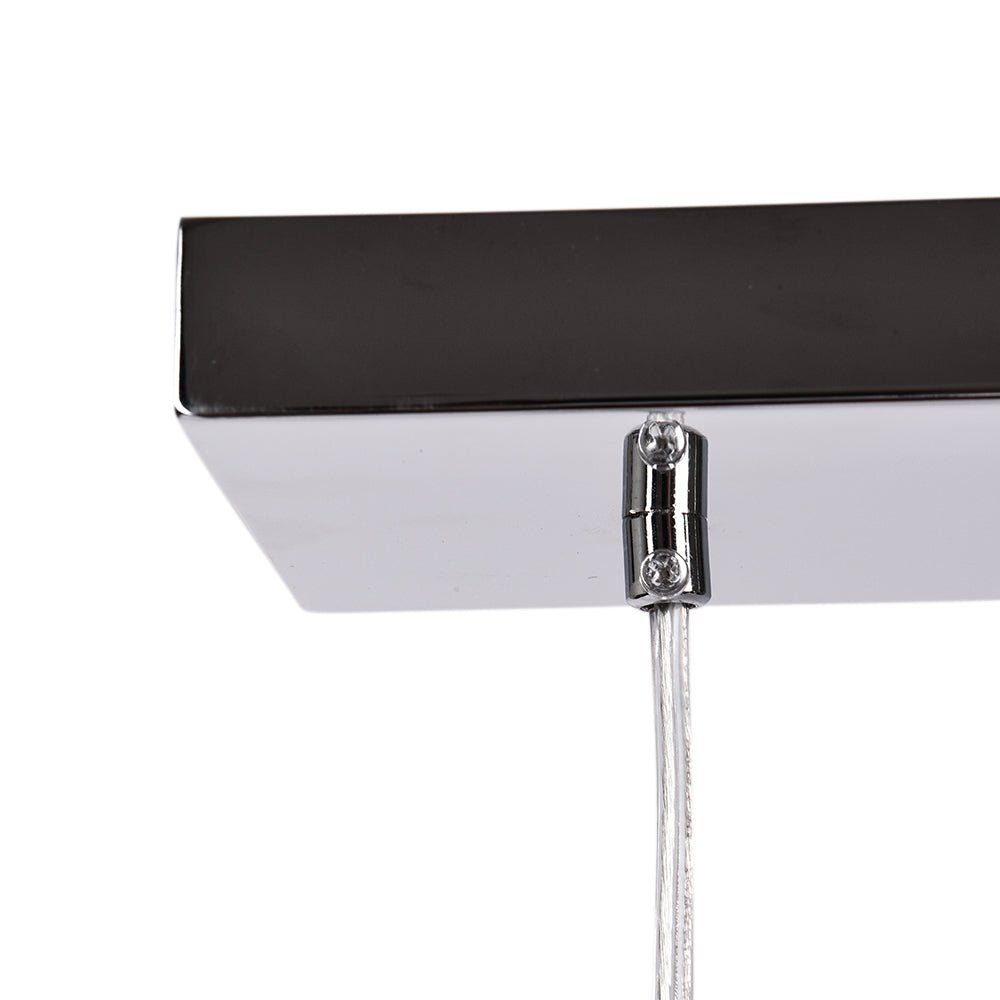 Pendantlightie-3-Light Glass Kitchen Island Pendant With Crystal Accent-Pendants--