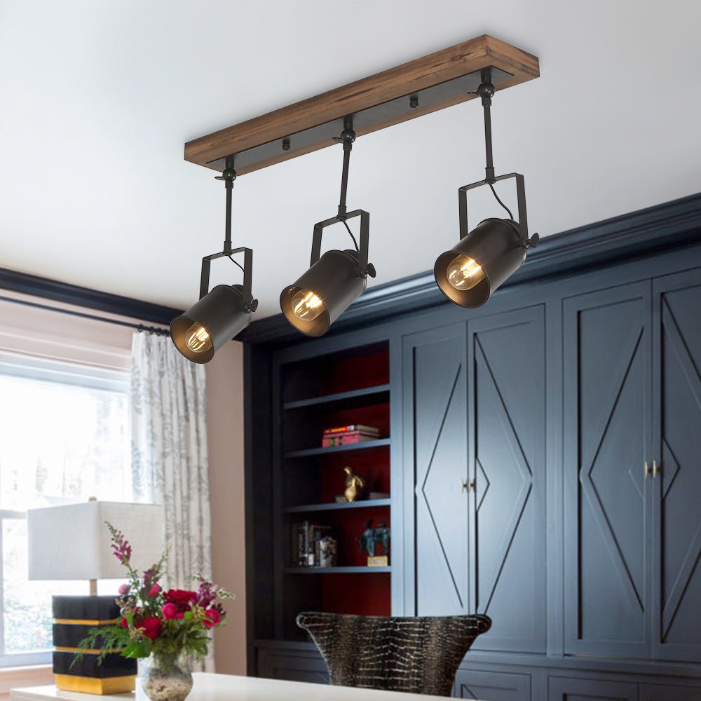 Pendantlightie-3-Light Industrial Track Light Fixtures-Pendants--