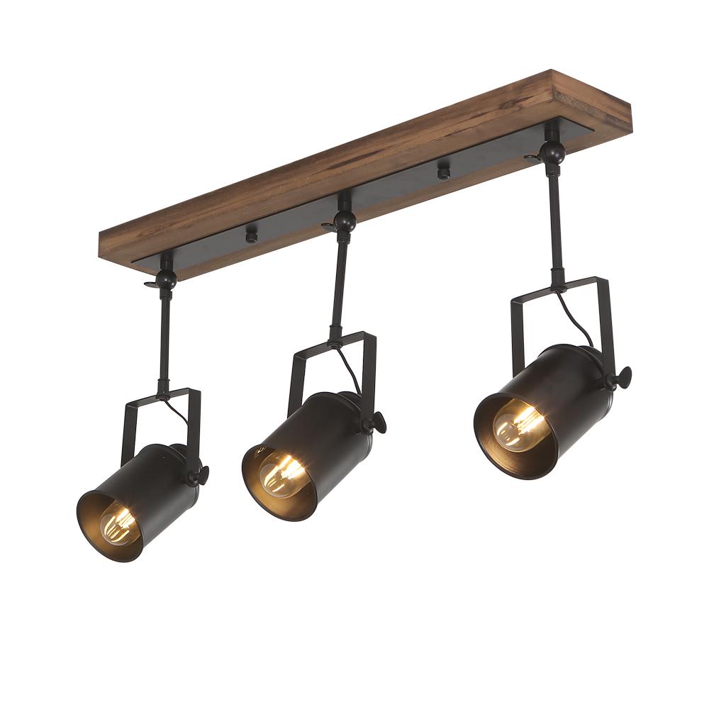 PendantLightie-3-Light Industrial Track Light Fixtures-Pendants--