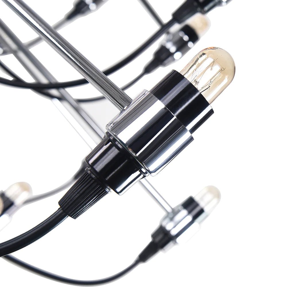 Pendantlightie-30-Light Vintage Statement Chandelier-Chandeliers-Chrome-