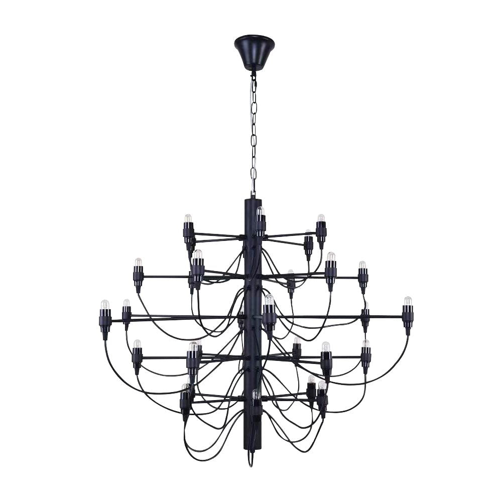 Pendantlightie-30-Light Vintage Statement Chandelier-Chandeliers-Chrome-