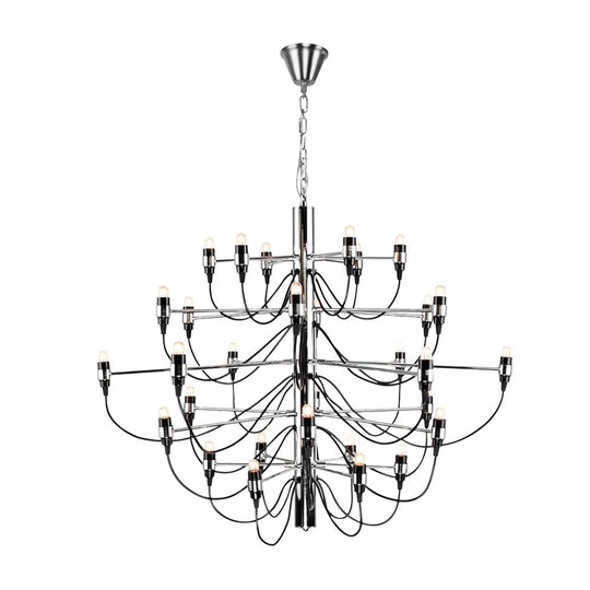 Pendantlightie-30-Light Vintage Statement Chandelier-Chandeliers-Chrome-