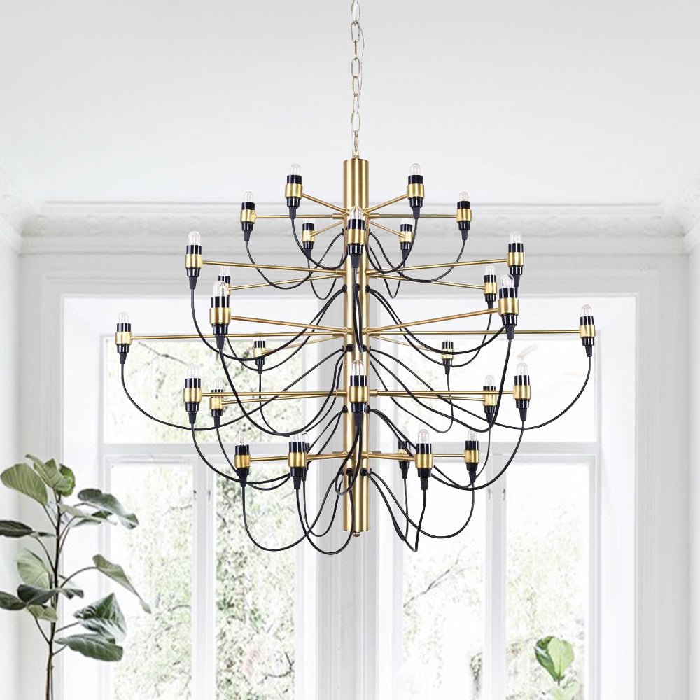 Pendantlightie-30-Light Vintage Statement Chandelier-Chandeliers-Gold-