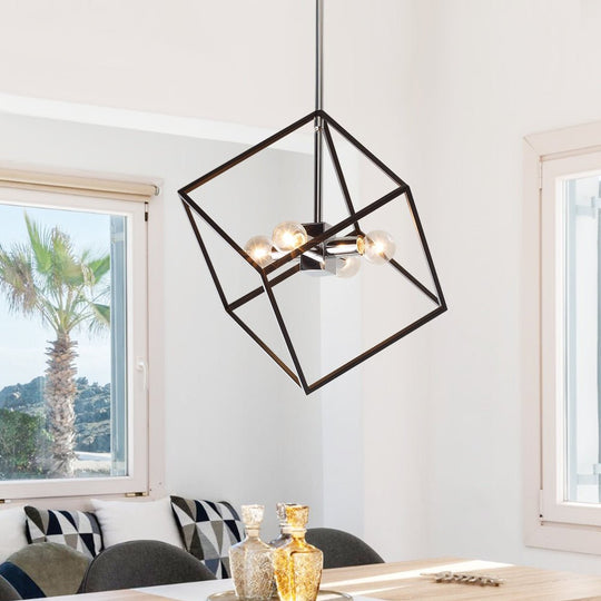 Pendantlightie-4-Light Geometric Pendant Light-Pendants--