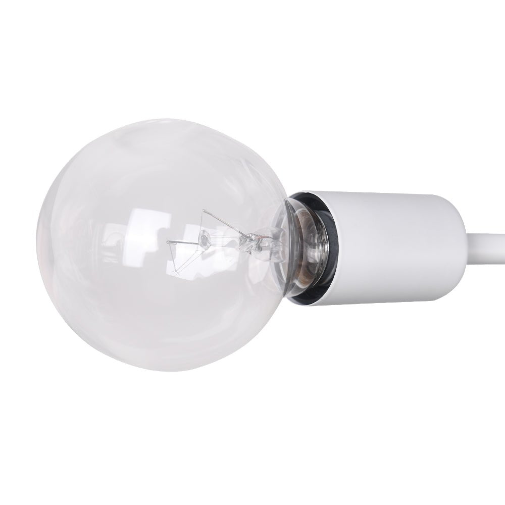 Pendantlightie-6-Light Linear Sputnik Semi Flush Mount-Semi Flush Mount-Black-