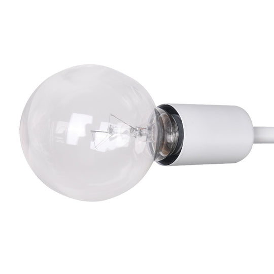 Pendantlightie-6-Light Linear Sputnik Semi Flush Mount-Semi Flush Mount-Black-