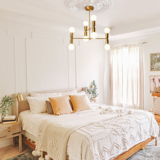 Pendantlightie-8-Light Sputnik Semi Flush Mount-Semi Flush Mount--