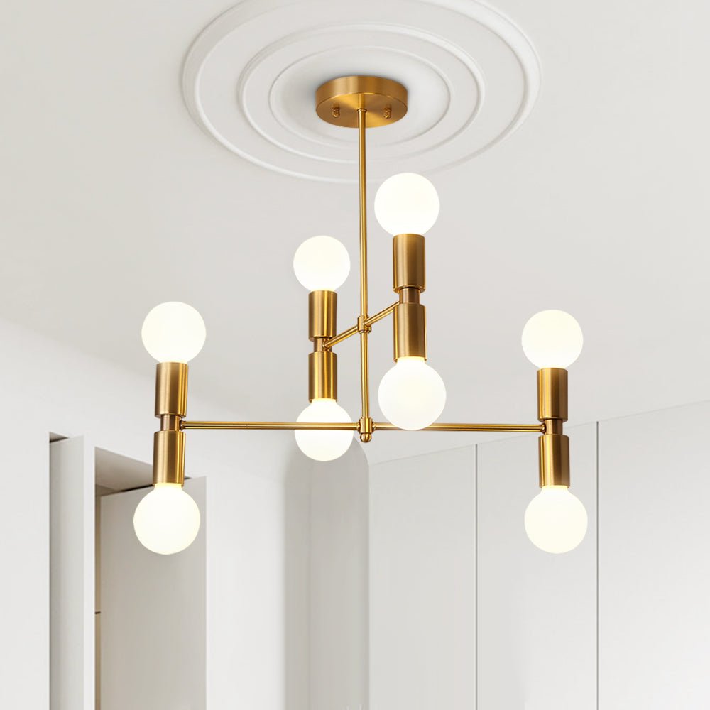 Pendantlightie-8-Light Sputnik Semi Flush Mount-Semi Flush Mount--