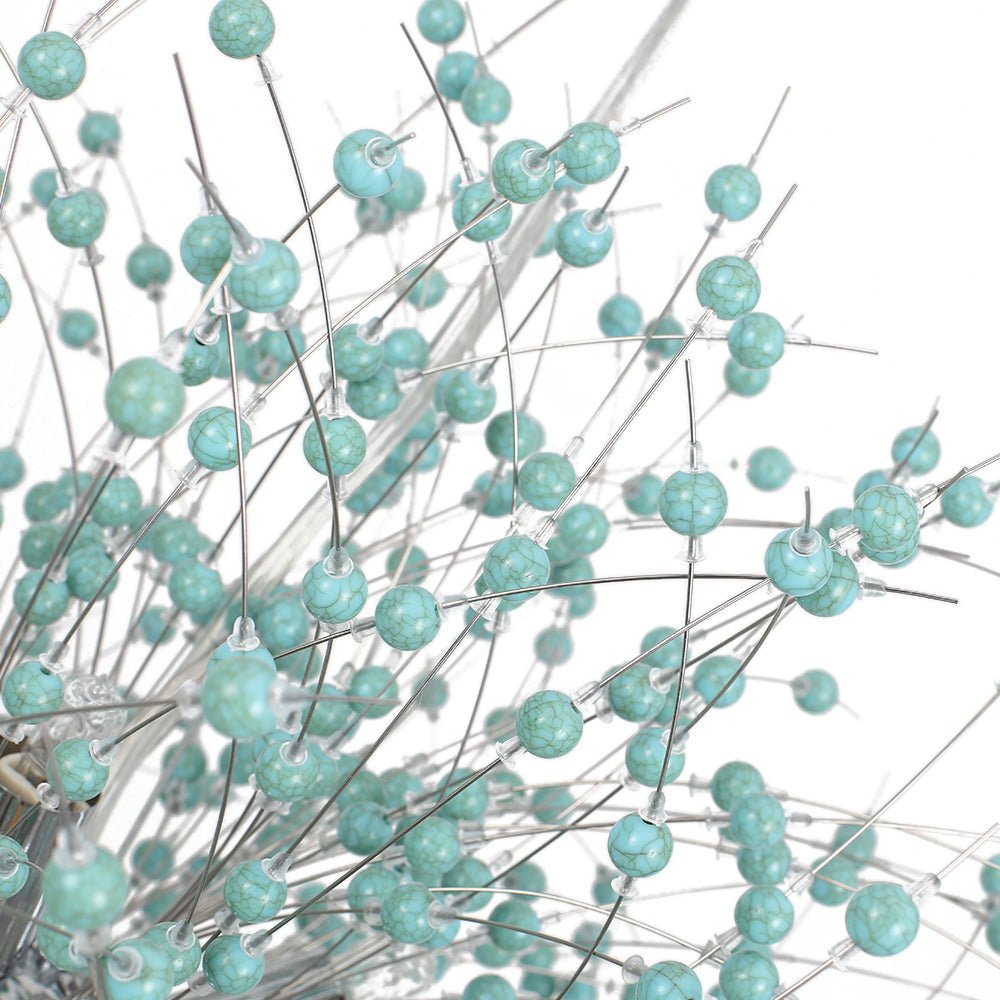 Pendantlightie-9-Light Blue Dandelion Firework Chandelier-Chandeliers-Chrome-