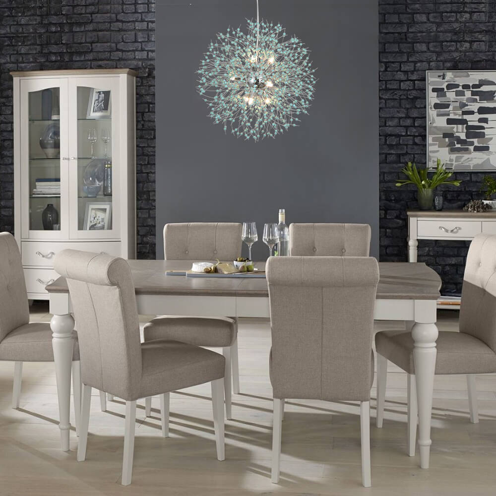 Pendantlightie-9-Light Blue Dandelion Firework Chandelier-Chandeliers-Gold-