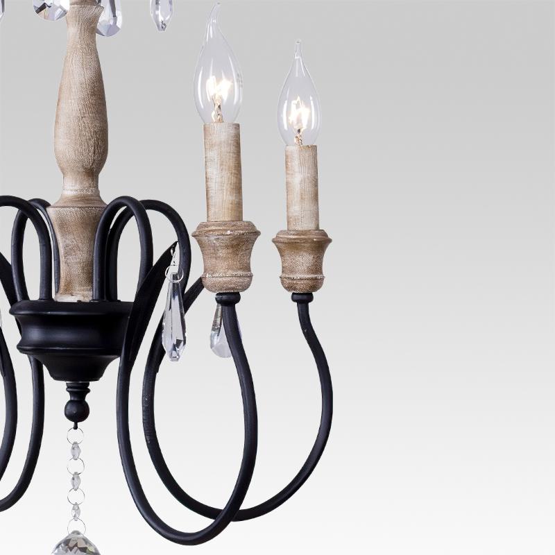 Pendantlightie-Classical Candle-Style Crystal Chandelier-Chandeliers--