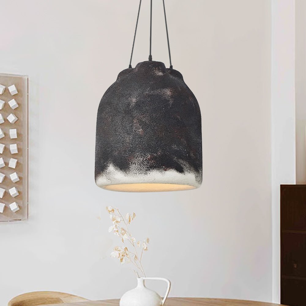Pendantlightie-Contemporary 3-Light Designer Handmade Bell Pendant Light-Pendants-Black-