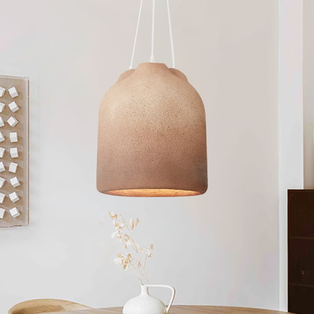 Pendantlightie-Contemporary 3-Light Designer Handmade Bell Pendant Light-Pendants-Brown-