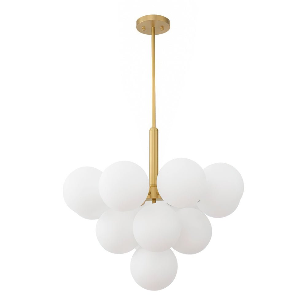 Pendantlightie-Contemporary Glass Bubble Tiered Chandelier-Chandeliers-5Lt-