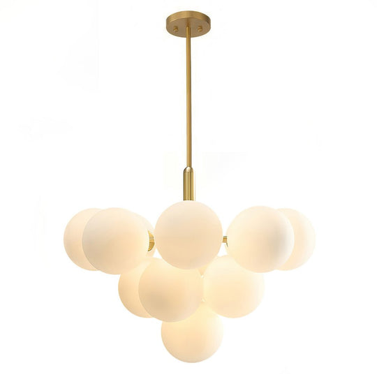 Pendantlightie-Contemporary Glass Bubble Tiered Chandelier-Chandeliers-5Lt-