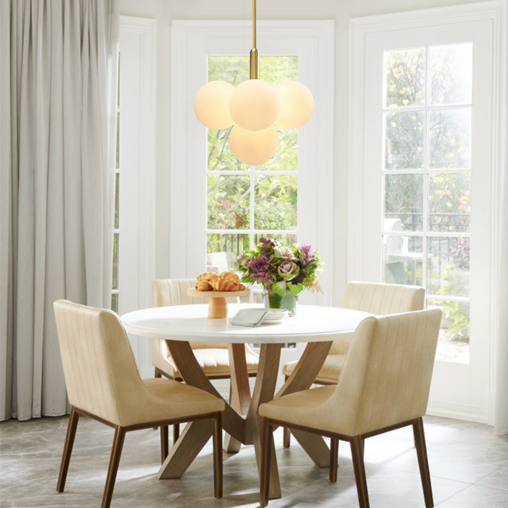 Pendantlightie-Contemporary Glass Bubble Tiered Chandelier-Chandeliers-5Lt-