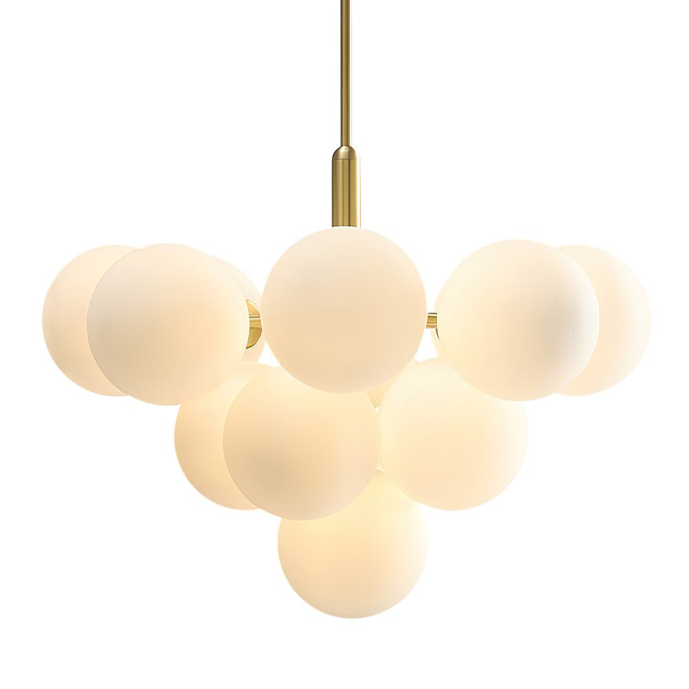 Pendantlightie-Contemporary Glass Bubble Tiered Chandelier-Chandeliers-5Lt-