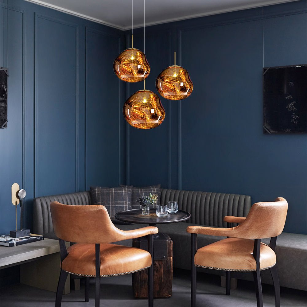 Pendantlightie-Contemporary Irregular Melt Single Pendant Lights-Pendants-11 Inches-Grey