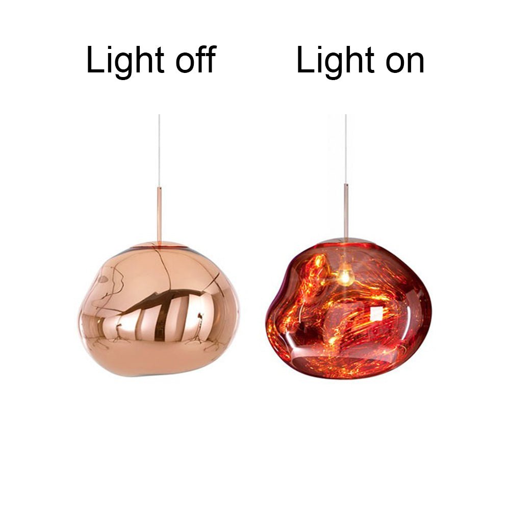 Pendantlightie-Contemporary Irregular Melt Single Pendant Lights-Pendants-11 Inches-Grey