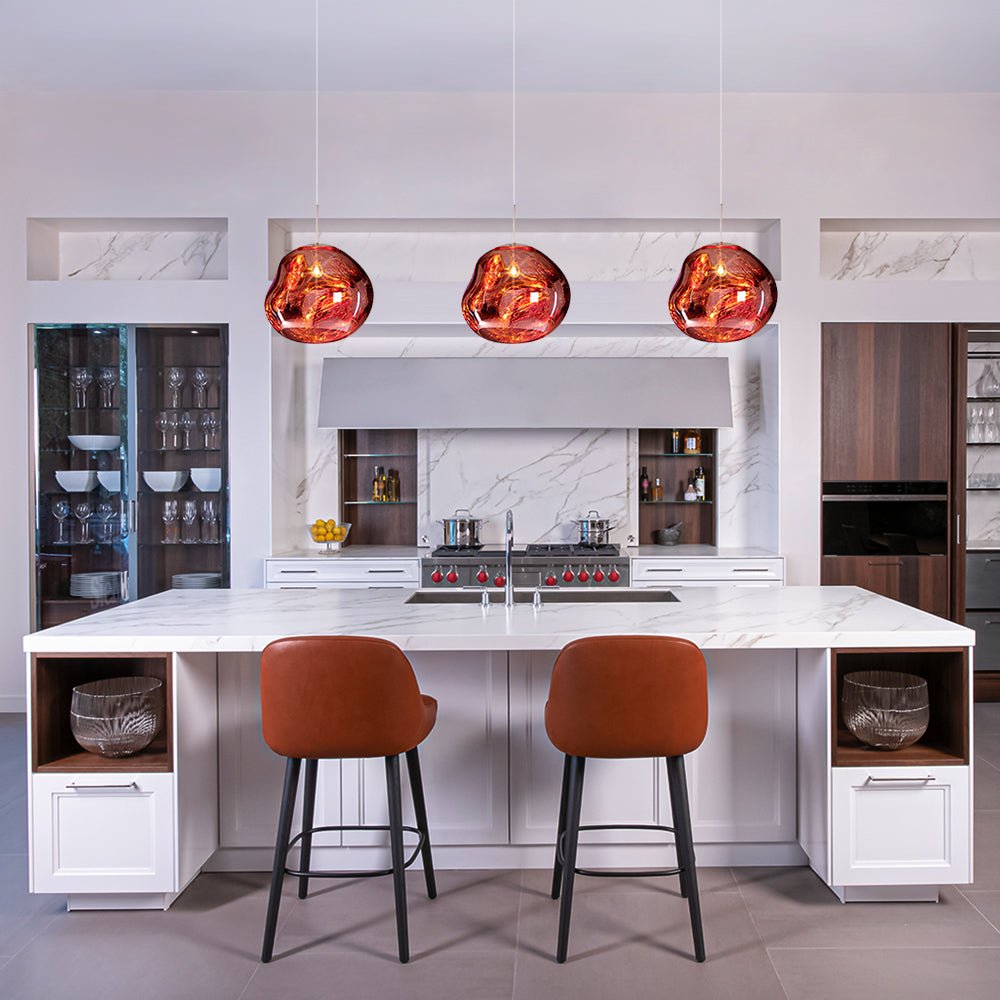 Pendantlightie-Contemporary Irregular Melt Single Pendant Lights-Pendants-11 Inches-Grey