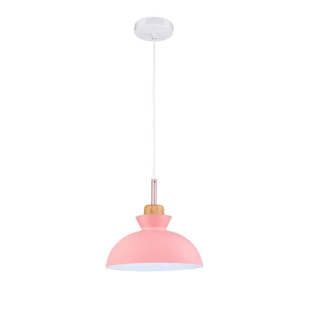 Pendantlightie-Contemporary Single Pendant Dome Light for Breakfast Bar-Pendants-Orange-