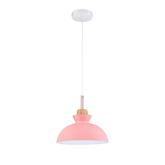 Pendantlightie-Contemporary Single Pendant Dome Light for Breakfast Bar-Pendants-Orange-