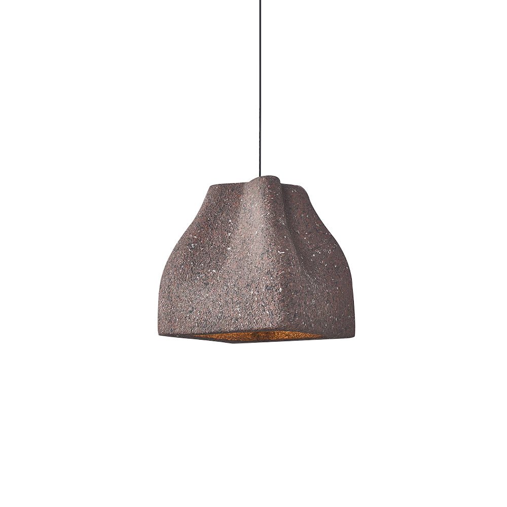 Pendantlightie-Creative 1-Light Speckled Wabi Sabi Handmade Pendant Light-Pendants-Beige-