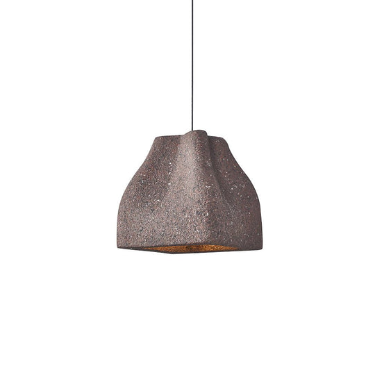 Pendantlightie-Creative 1-Light Speckled Wabi Sabi Handmade Pendant Light-Pendants-Beige-