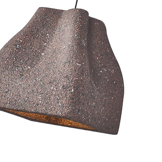 Pendantlightie-Creative 1-Light Speckled Wabi Sabi Handmade Pendant Light-Pendants-Beige-