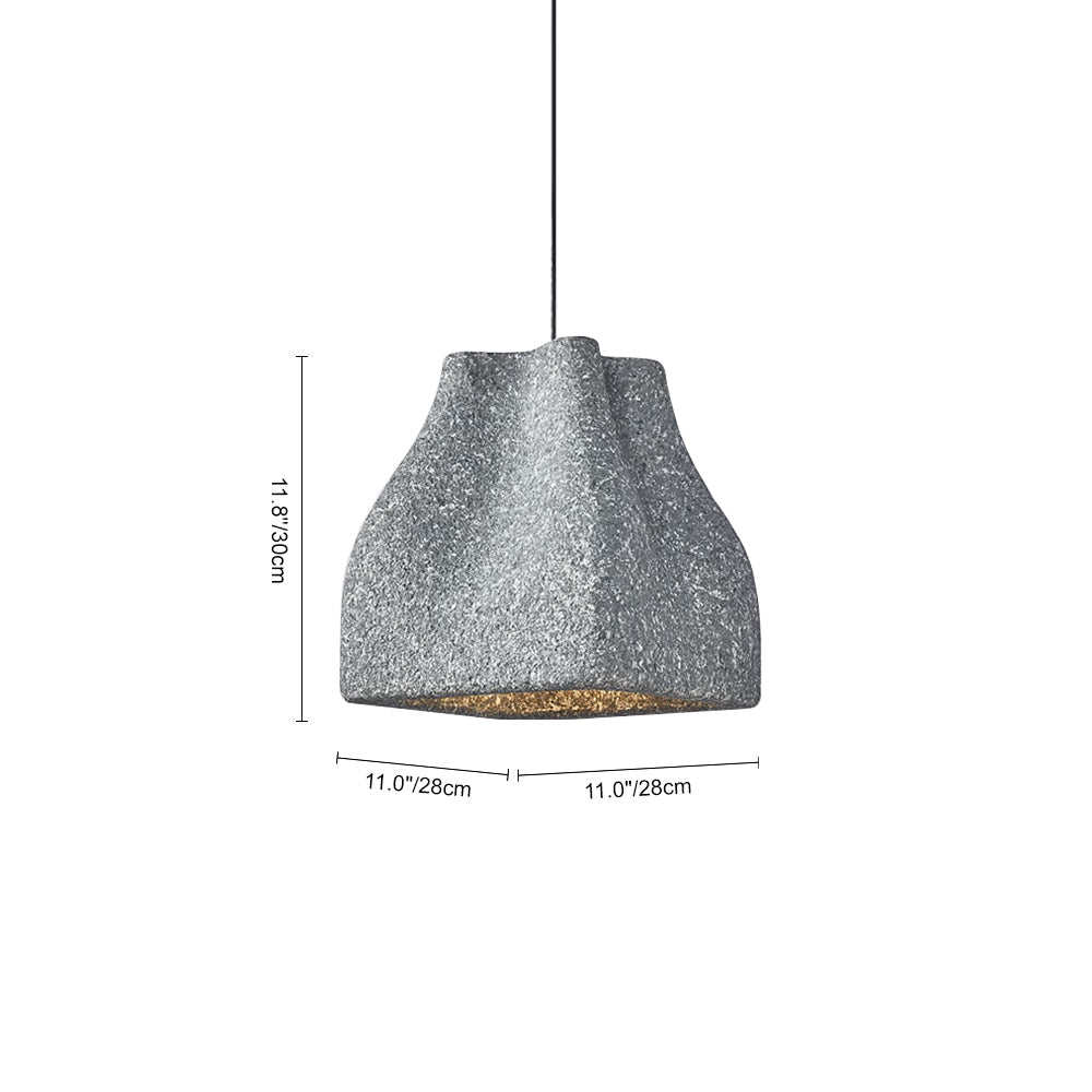 Pendantlightie-Creative 1-Light Speckled Wabi Sabi Handmade Pendant Light-Pendants-Beige-